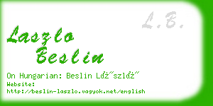 laszlo beslin business card